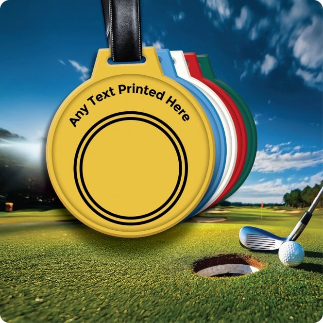 Custom Golf Club Membership & Society Bag Tags with Custom Text - Bridle Style 2