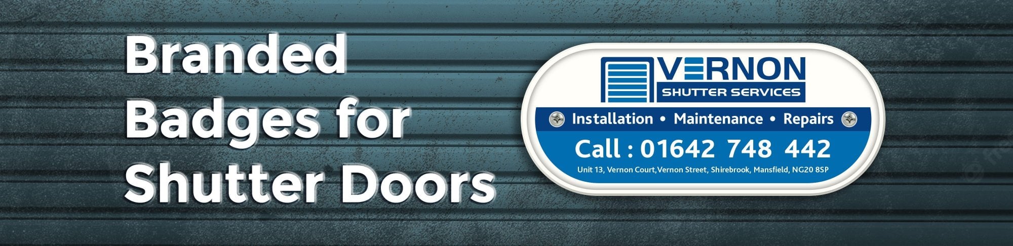 Branded Garage Door Badge