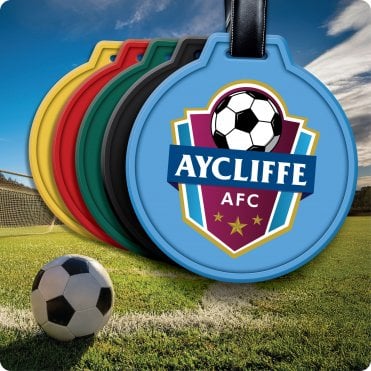 Personalised Football Club Bag Tags for Teams & Membership Identification - Data Disc Style
